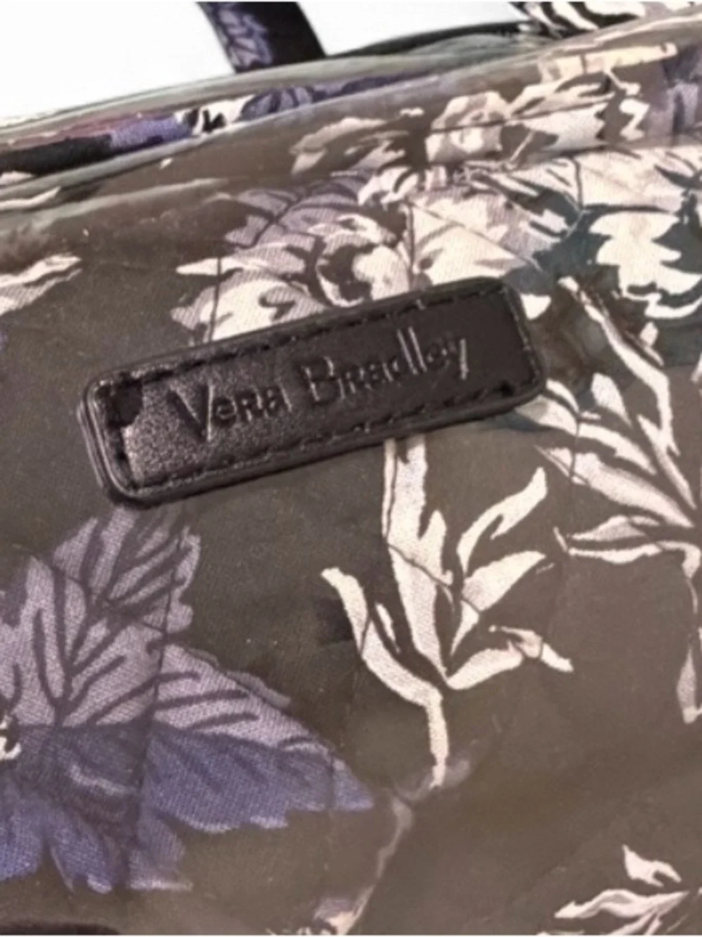 Vera Bradley Frosted Floral 4-Piece Cosmetic Travel Set Clear-Makeup Vacation